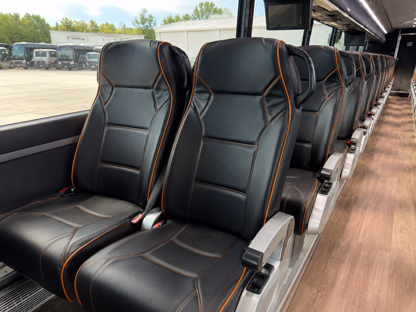 instead of juggling five hotel pickups let one bus handle the loop