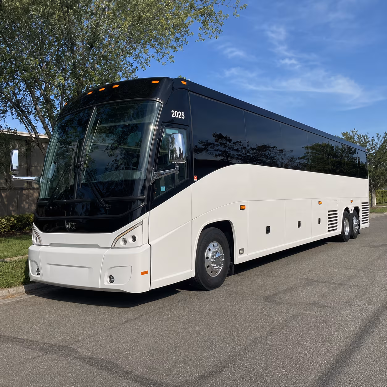 kansas city charter bus services exterior