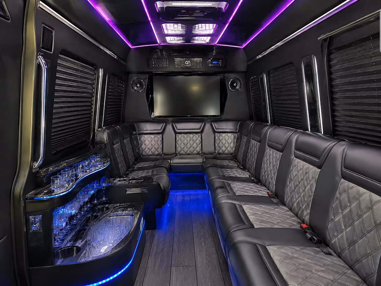 kansas city wedding transportation onboard seating